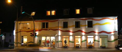 Front of property – evening/night