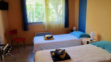 Kamar Double atau Twin Comfort, kamar mandi umum, pemandangan taman (Les Dunes) | Eksterior