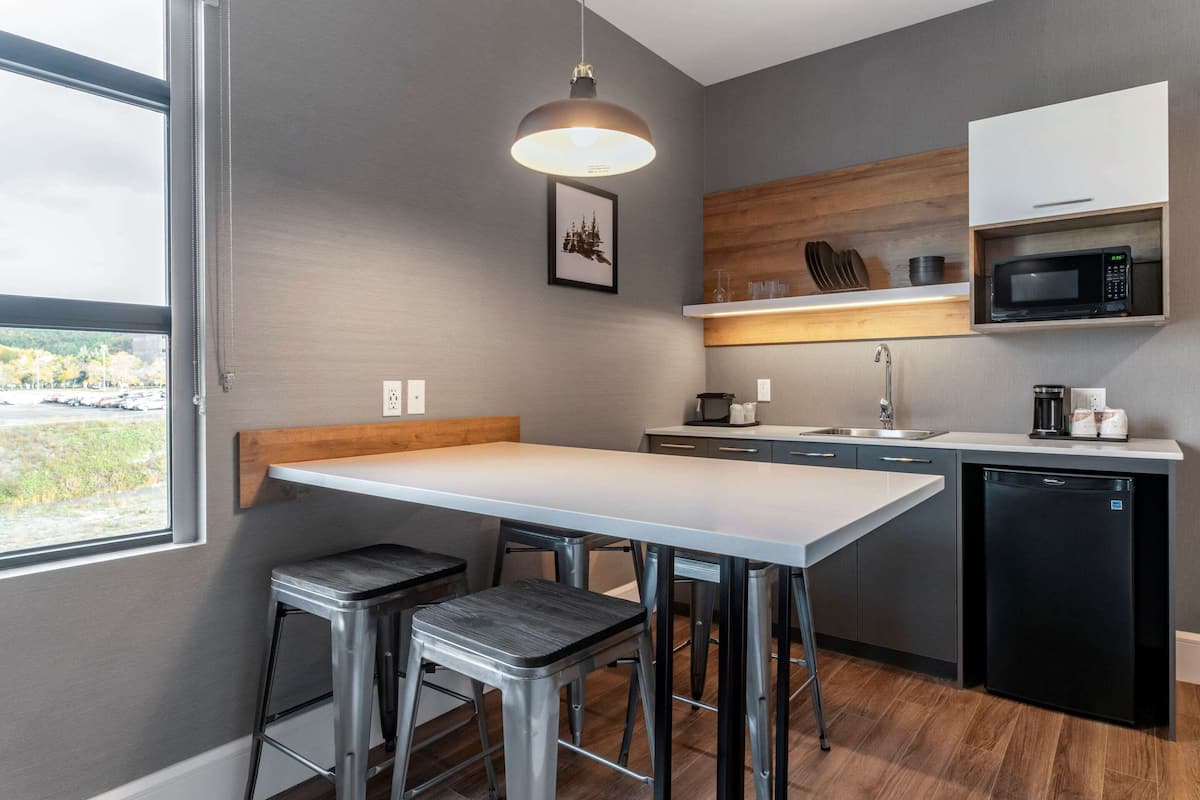 suite, 1 king bed, non smoking | desk, soundproofing, iron/ironing board, free cots/infant beds