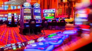 A casino with slot machines and a vibrant, colorful interior. - Quality Hotel & Conference Centre (Edmundston)
