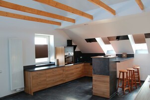 奢华公寓 (Nr. 5) | 私人厨房 | 冰箱、烤箱、炉灶、洗碗机