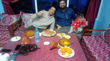 Breakfast, lunch, dinner served; Moroccan cuisine