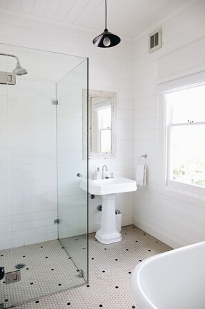 Bathtub, hair dryer, soap, toilet paper - The Coach House at The Rift Estate (Bowral)
