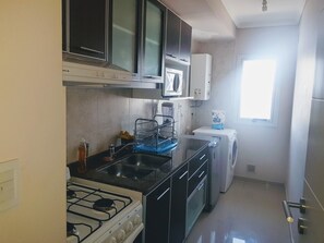 Fridge, microwave, oven, electric kettle - Complex with 24 hour security (Córdoba)