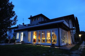 Front of property – evening/night