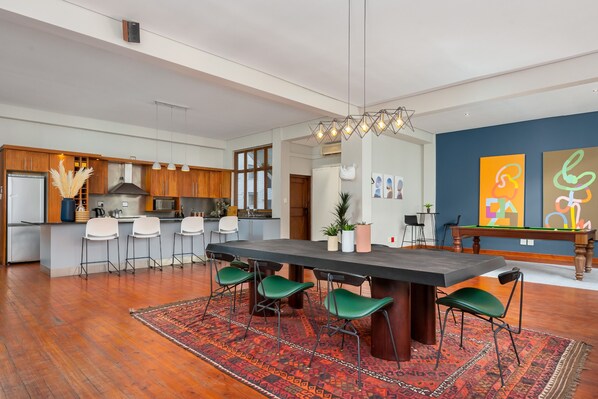 Dining - Inner City New York Style Loft, Pool Table (Cape Town)