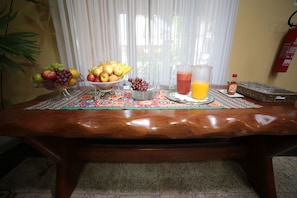 Free daily buffet breakfast