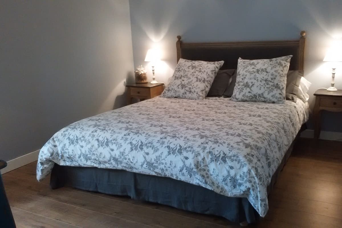 Kamar Double, ensuite, pemandangan halaman (Rémi)