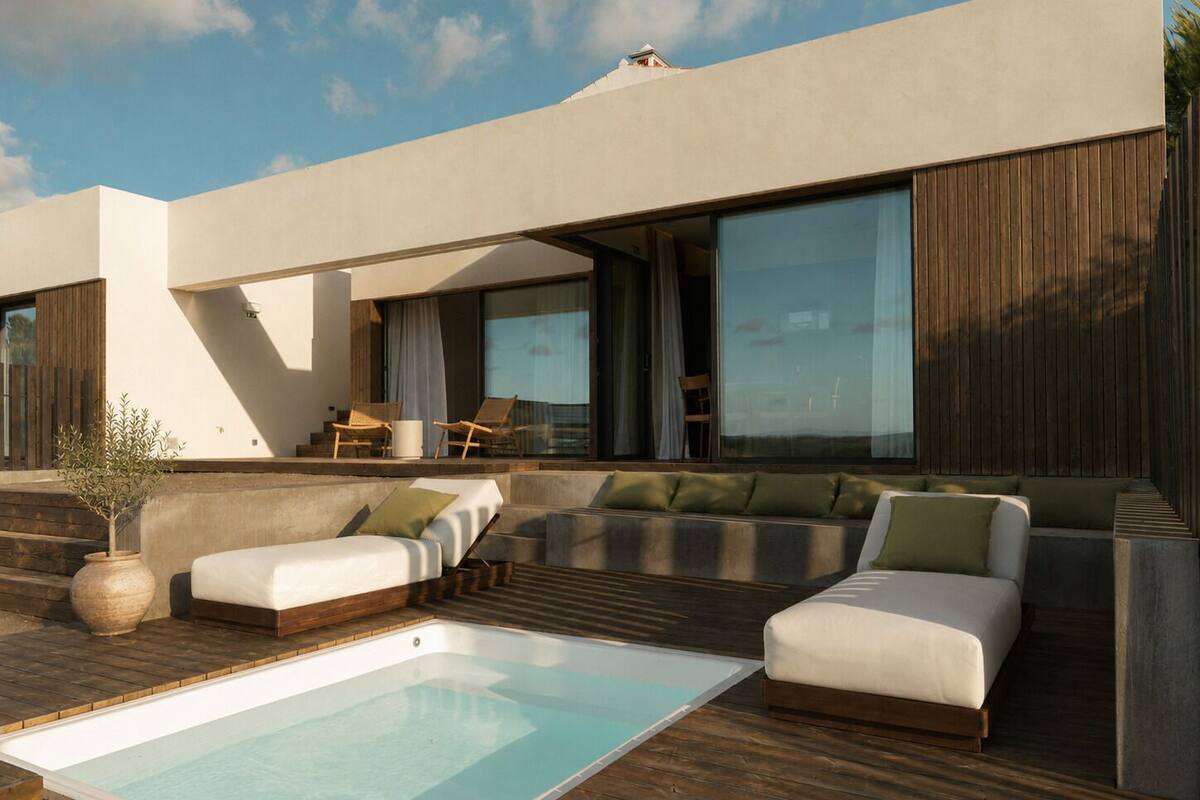 Villa Deluxe - utsikt mot bergen | Terrass/Patio