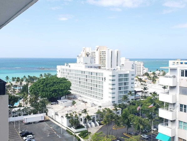 Enjoy ocean views from the hotel's spacious balconies and large windows.