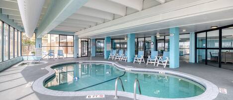 Indoor pool, a heated pool