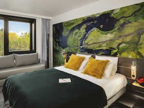 Chambre Supérieure, 1 grand lit et 1 canapé-lit