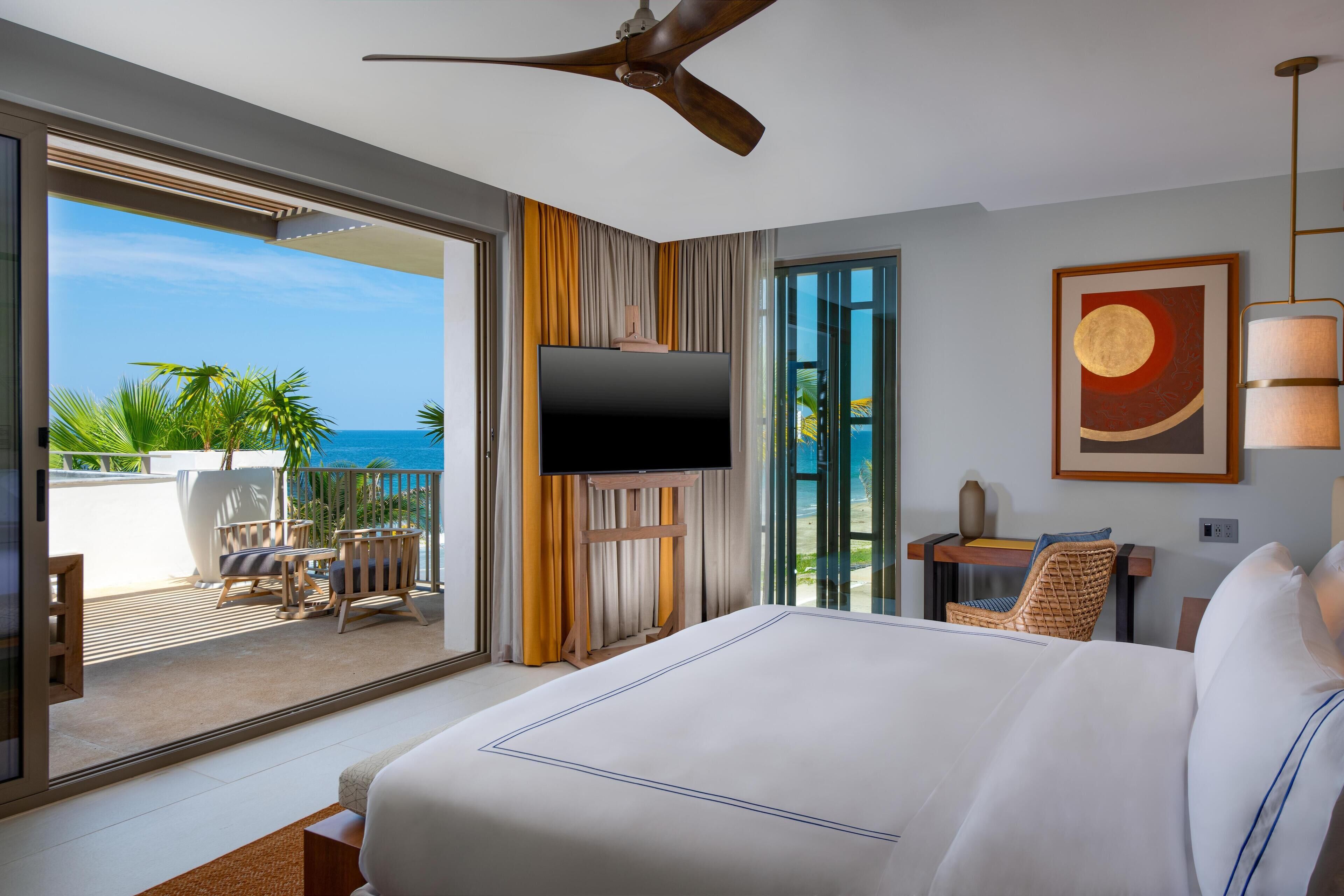 Grand Suite, 1 King Bed, Private Pool, Oceanfront (Balcony) | Egyptian cotton sheets, premium bedding, in-room safe, desk