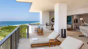 Penthouse, 1 cama King size, alberca privada, vista al océano (Balcony) | Vista desde la habitación