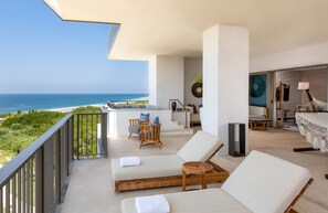 펜트하우스, 킹사이즈침대 1개, 전용 수영장, 바다 전망 (Balcony) | 객실에서 보이는 전망
