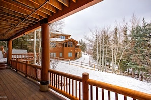 House, Multiple Beds, Hot Tub, Mountain View | Balcony view