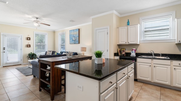 Condo, Multiple Beds, Balcony | Private kitchen | Coffee/tea maker