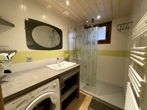 Shower, hair dryer