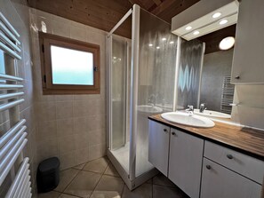 Shower, hair dryer
