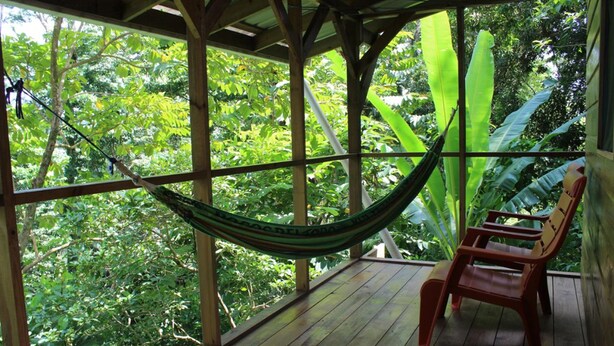 Cabaña, varias camas, vista al océano (Jungle Cabin) | Terraza o patio