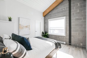 Bloc d'apartaments de disseny, 1 dormitori, cuina | 1 dormitori, planxa i posts de planxar, wifi gratuïta i roba de llit 