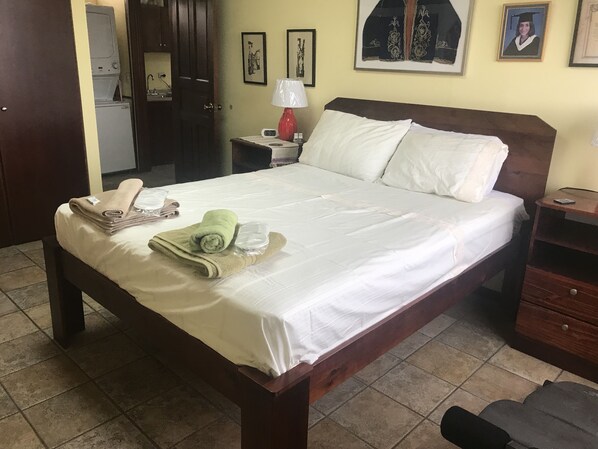 2 bedrooms, in-room safe, iron/ironing board, travel crib