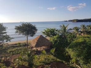 En la playa