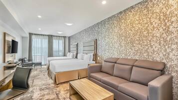 Room, Multiple Beds, Non Smoking (Efficiency) | Down duvets, desk, soundproofing, bed sheets