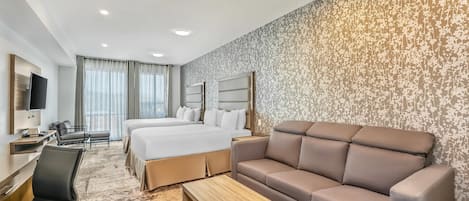 Room, Multiple Beds, Non Smoking (Efficiency) | Down comforters, desk, soundproofing, bed sheets