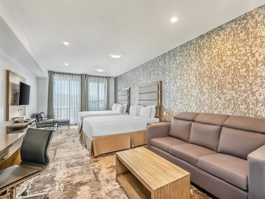 Room, Multiple Beds, Non Smoking (Efficiency) | Down duvets, desk, soundproofing, bed sheets