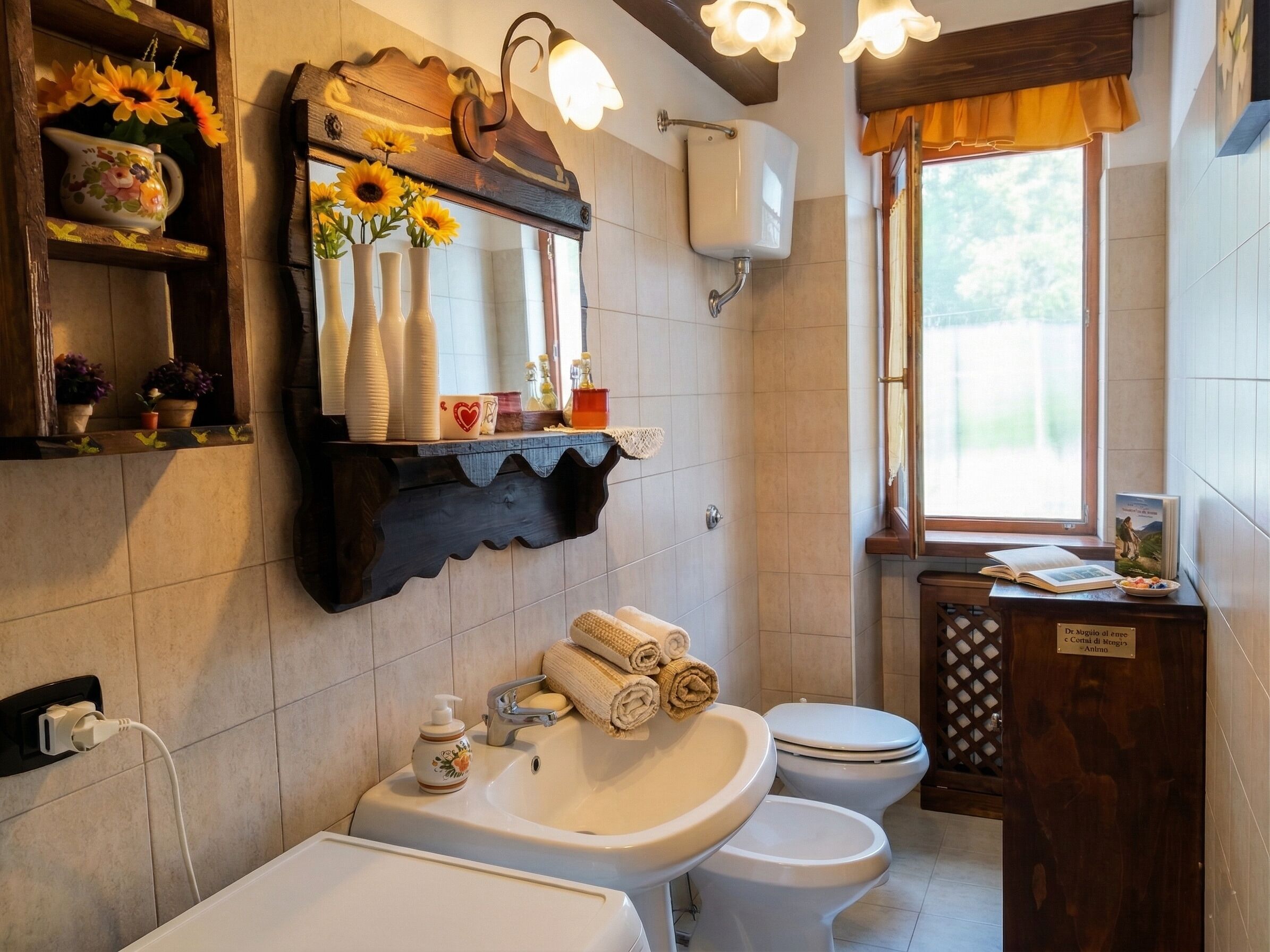 Dusche, Haartrockner, Bidet, Handtücher