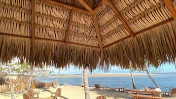 Sun loungers, beach towels