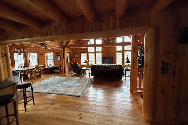 Televisión, chimenea, futbolito y tenis de mesa