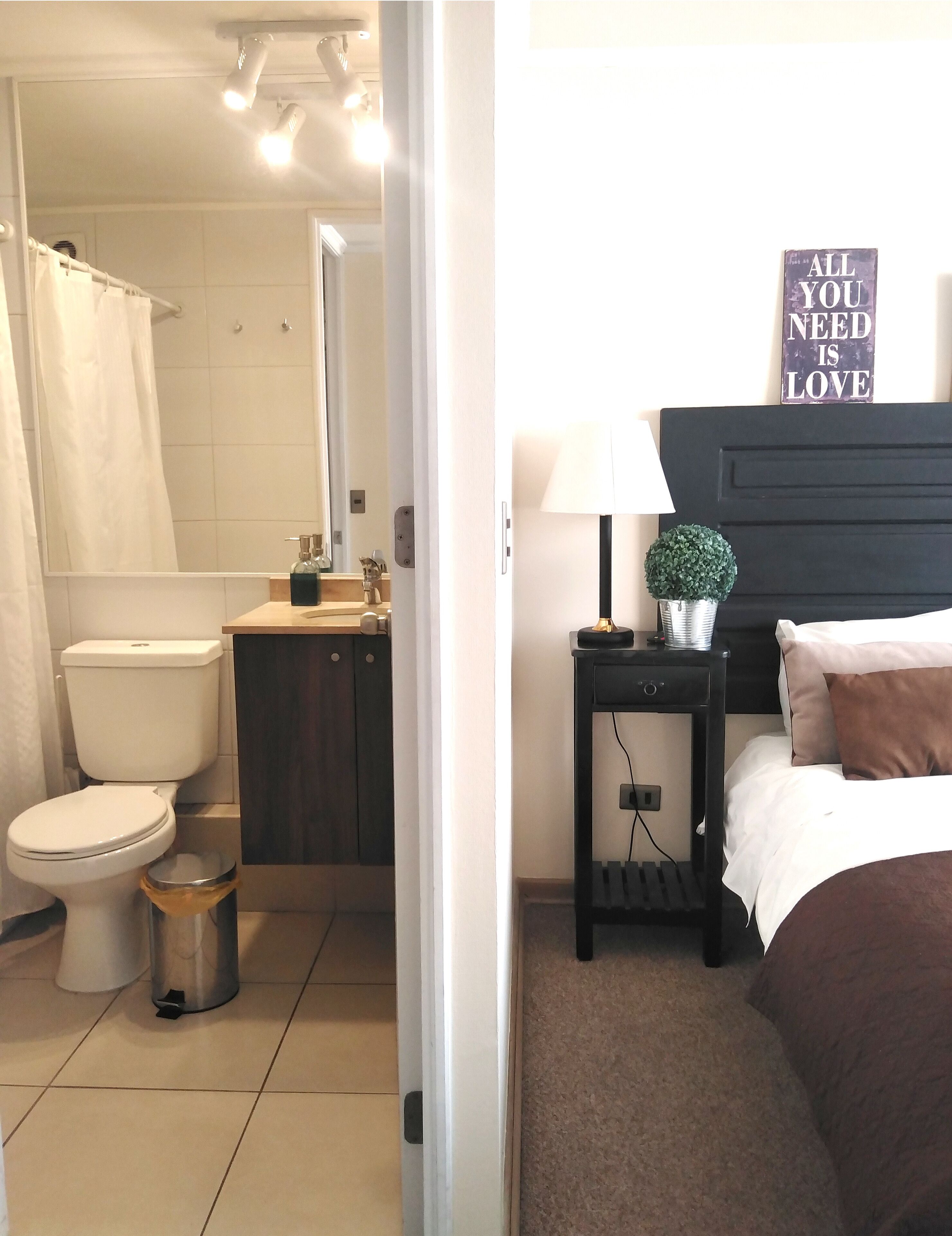 2 bedrooms, in-room safe, iron/ironing board, WiFi