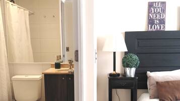 2 bedrooms, in-room safe, iron/ironing board, WiFi