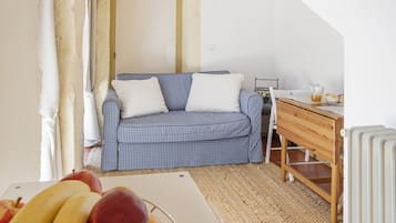 Apartment, 1 Bedroom, Mezzanine | 起居区 | 平板电视