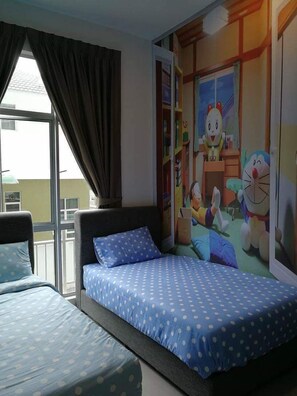 Cartoon Home | 2 bedrooms, free WiFi, bed sheets