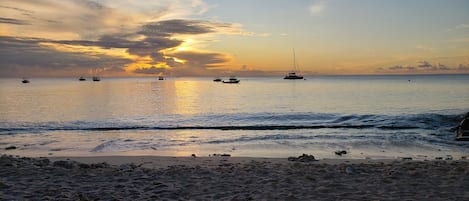 Sun-loungers, beach towels