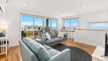 TV, DVD player, table tennis, books