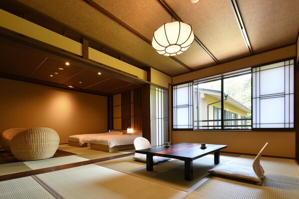 Habitación, baño compartido, vista al jardín (Japanese Style, SAGIRI) | Caja de seguridad en la habitación y wifi gratis 