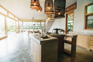 4 Bedrooms Private Pool Villa - 2 | Private kitchen | Microwave, oven, coffee/tea maker, electric kettle - ZIN Berawa Villas & Bungalow (Canggu)