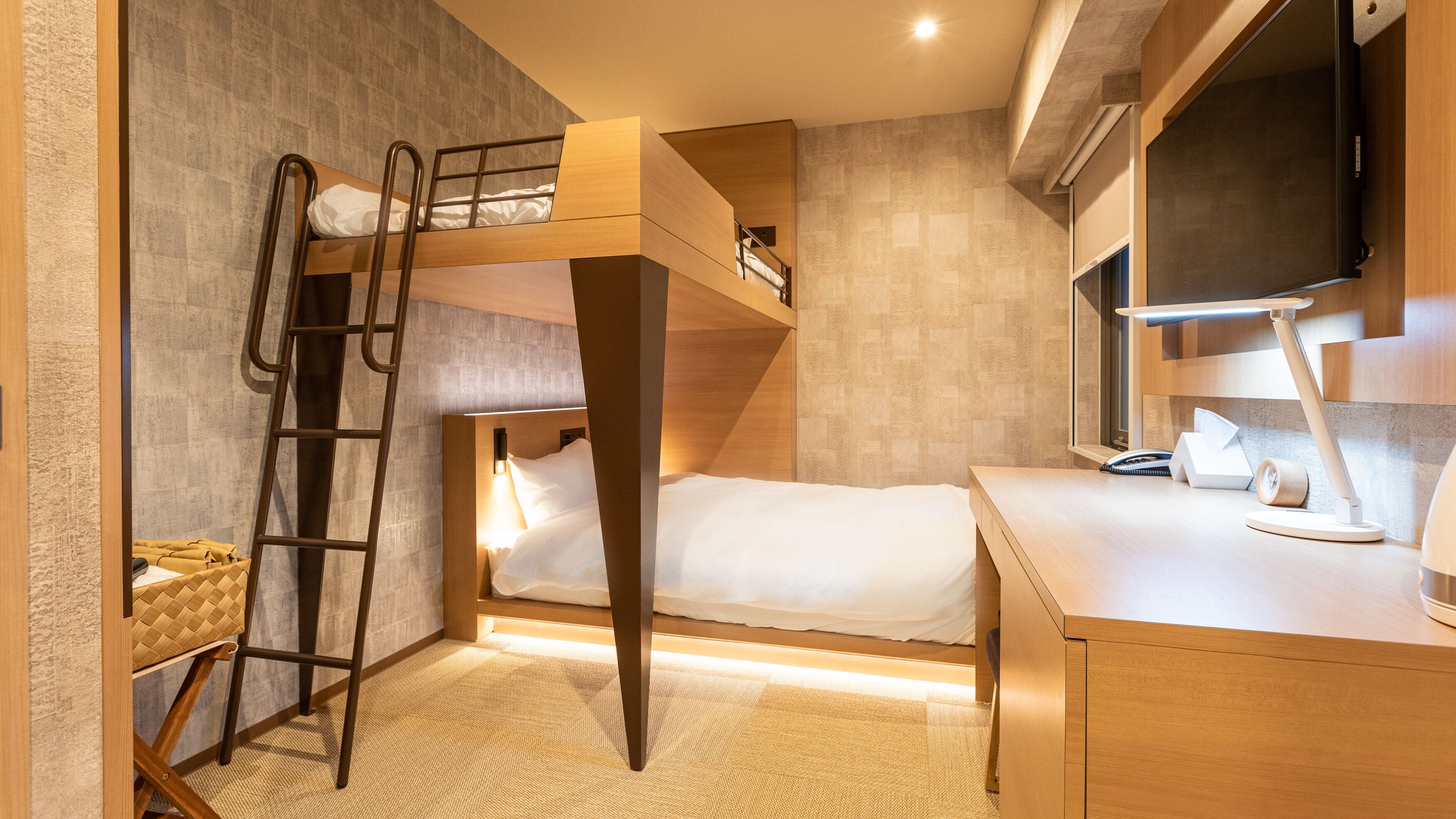 bunk bed + | 1 bedroom, premium bedding, down duvets, memory-foam beds