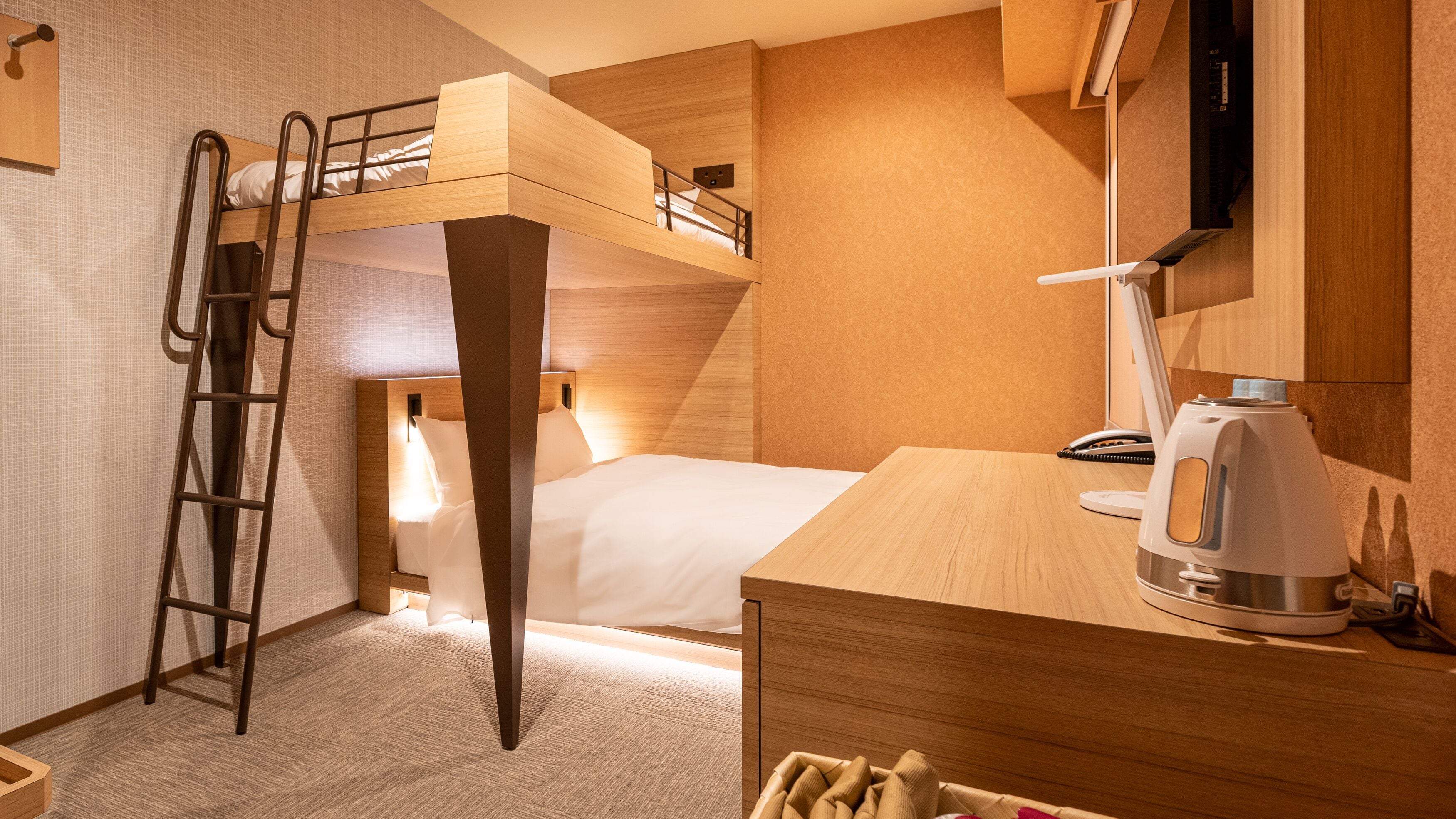 bunk bed + | 1 bedroom, premium bedding, down duvets, memory-foam beds