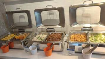 Daily buffet breakfast for a fee