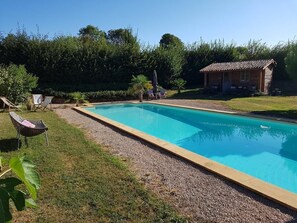 Seasonal outdoor pool - La Maison Des Charmes (Ternand)