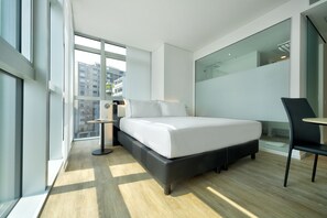 Free minibar items, in-room safe, laptop workspace, soundproofing