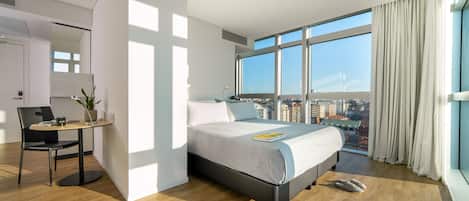 1 bedroom, down comforters, free minibar items, in-room safe