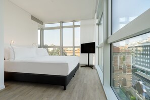 Free minibar items, in-room safe, laptop workspace, soundproofing