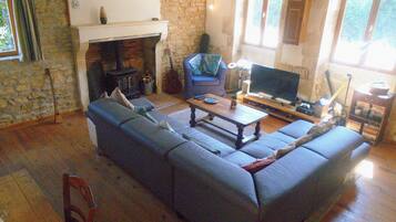 Fernseher, Kamin, Videospiele, DVD-Player