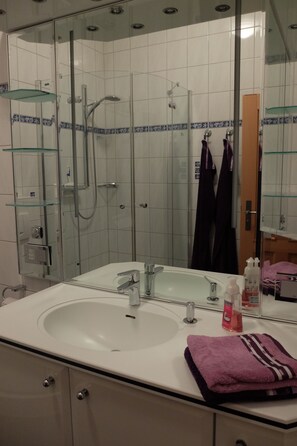 Leilighet, 1 soverom (Holzhausen) | Dusj på badet